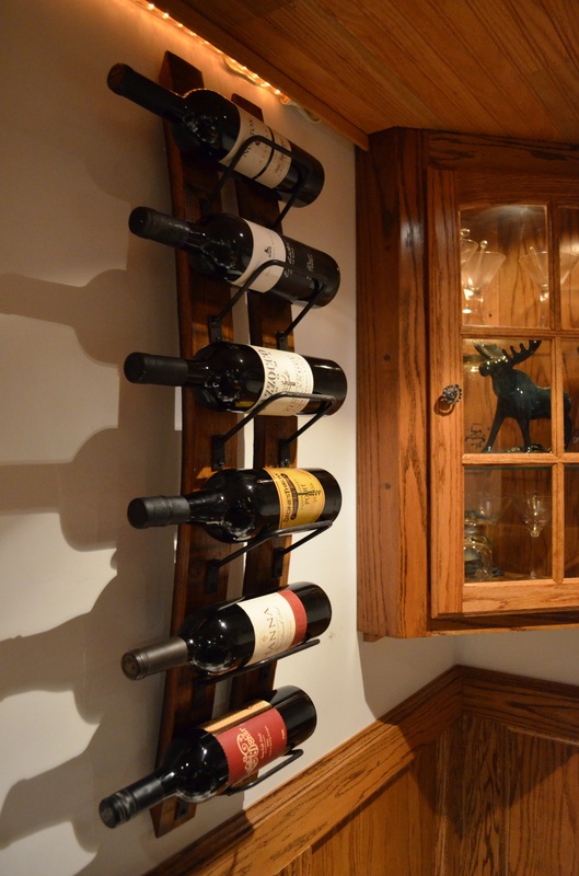Le Porte del Chianti Bottle Rack Small Created from a 150 years Ancient Barrel Stave 